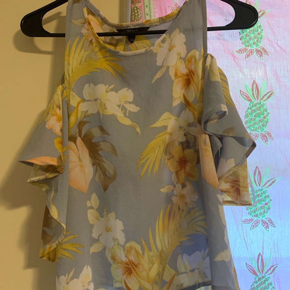 Floral OFF THE SHOULDER blouse